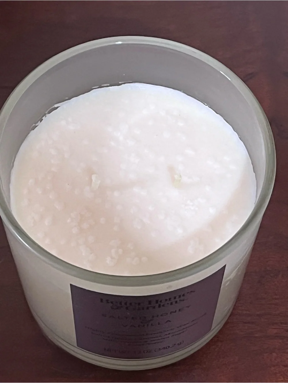 Better Homes And Gardens Salted Honey & Vanilla Scented Candle - Cream